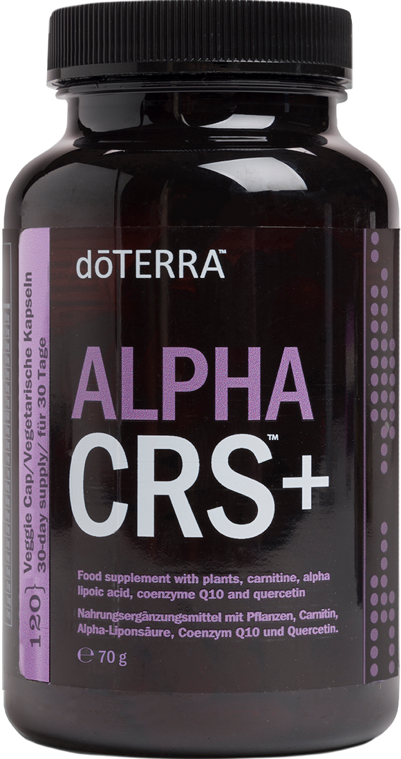 Alpha CRS+™ Food Supplement with Plants, Carnitine, Alpha Lipoic Acid, Coenzyme Q10 and Quercetin 120 Capsules