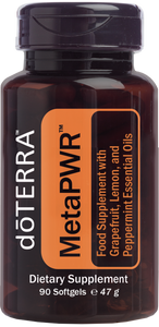 MetaPWR™ Softgels Food Supplement with Grapefruit, Lemon and Peppermint Essential Oils 90 Softgels
