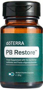 PB Restore™ Food Supplement with live bacterial cultures and Fructo-oligosaccharide 30 capsules