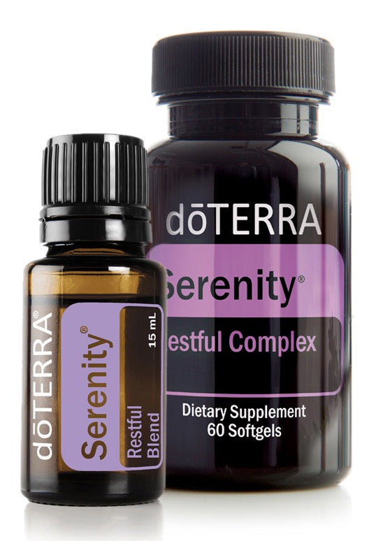 doTERRA Serenity Restful Sleep Essential Oil Blend 15ml + Serenity 60 Softgels - Anahata Green LTD.